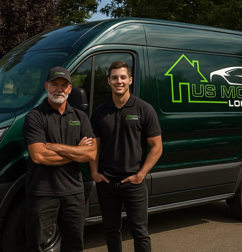 20250618_1447_Locksmith Team and Van_remix_01jy295j66edbvgkn4b7sdx58t Large